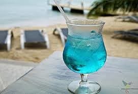 Blue Curaçao cocktail